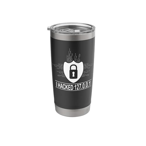 I Hacked 127.0.0.1 Software Developer Funny Programmer Stainless Steel Insulated Tumbler