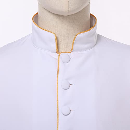 Image of CAMDOM Men's Clergy Cassock Church Minister Robe Vestment for Pastor