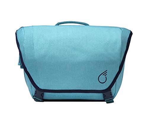 Sixthreezero Dual Sided Bike Bag For Rear Rack, Waterproof Universal Bicycle Double Pannier Storage Bags, Cargo Trunk With Carry Handle, Baby Blue/Navy #TOP1