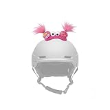 Cute Pink Big-Eyed Doll Helmet Accessory – Clip-On Decoration for Snowboard, Ski Helmets and More
