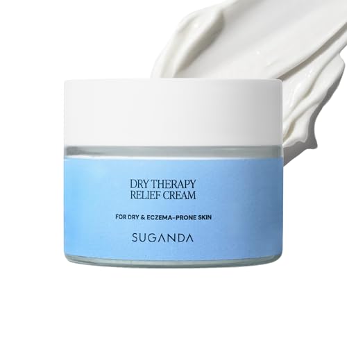 Image of Suganda Dry Therapy Relief Cream for Dry & Eczema-Prone Skin | Soothes Itch & Redness | Panthenol, Oat Extract & Bisabolol | Barrier Repair Moisturiser for Face & Body | Fragrance-Free