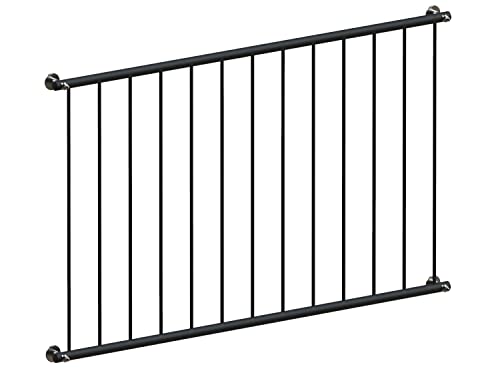 Französischer Balkon Modell Basic farbpulverbeschichtet - vorgesetzt (500 mm) Cover