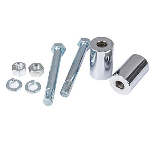 2'' Rise Handlebar Risers Extension for Harley 1-1/4'' Handlebars Chrome Motorcycle Spacers Made of Alloy Steel