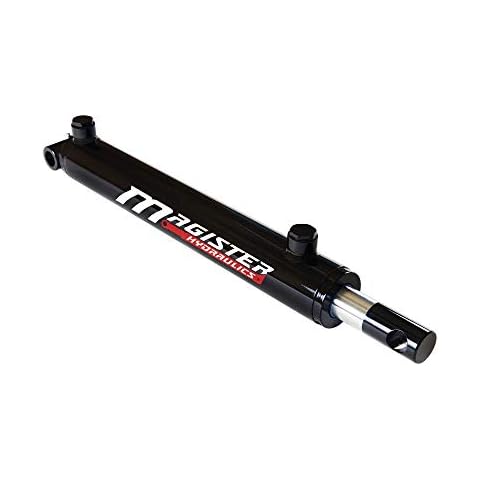Magister Hydraulics Double Acting Hydraulic Cylinder - Universal Hydraulic Cylinder 2.5" Bore 30" Stroke - Pin Eye Style Hydraulic Cylinders (2.5x30) Cover