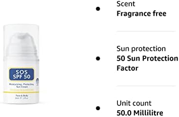 SOS SPF 50 Sun Cream, 50ml