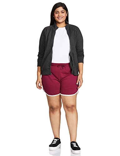 Image of Amazon Brand - Symbol Women's Cotton Blend Regular Fit Lounge Shorts (Pack of 2)
