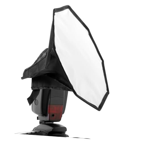 Softbox para cámara octagonal con difusor portátil y funda para flash 3
