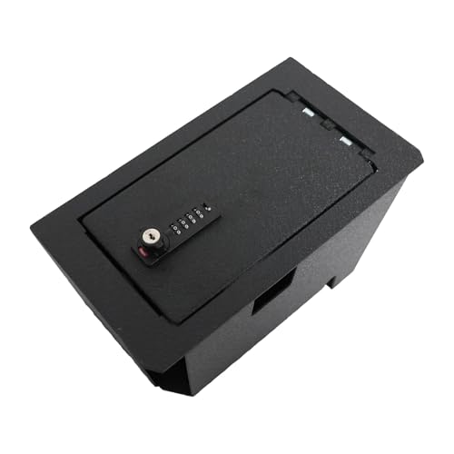 Center Console Gun Safe Vault Compatible with 2022-2026 Toyota Tundra and 2023-2026 Toyota Sequoia, Premium Console Lock Box, Locking Vault with 4-digit Lock with Password Retrieval Key.
