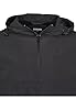 URBAN CLASSICS Men's Windbreaker Jacket, Pullover Rain Jacket with Hoodie, Longsleeve Hooded Men's Raincoat, Lightweight & Water Repellent, Colour: Black, Size: 5X-Large #4