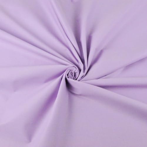 Textrend Coton mètre tissu, 100% coton, textiles de couture, tissus de coton, textiles 1x1.6m, mètre, patchwork (Violet clair)