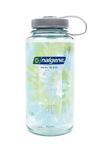 Botella Nalg Tie-Dye Seafoam 32 oz con tapa hermética a prueba de fugas para deportes