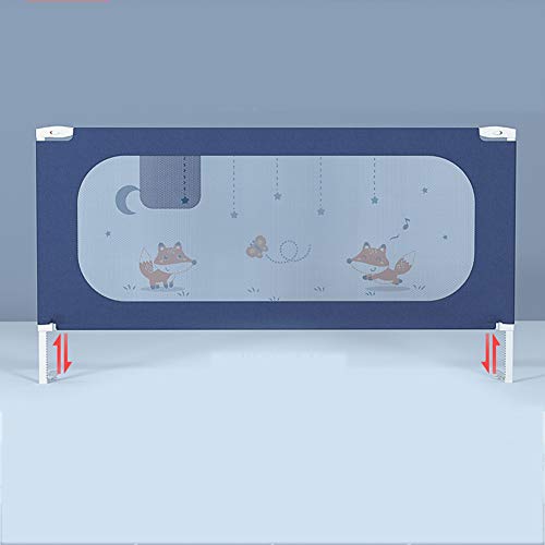 Barriera per Letto, Barriera Letto 180 cm, Extra-Large, Guardrail di Sollevamento Verticale, Traspirante, Protezione Removibile, Fissaggio Sicuro, Resistente e Facile da Installare