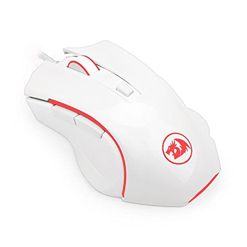 MOUSE GAMER REDRAGON NOTHOSAUR BRANCO - M606W