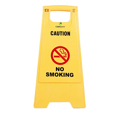 Sign Board, Yellow Caution Sign Board, Housekeeping Signage, Slippery Floor Board, Safety Signs, Wet Floor Stand, Wet Area Board, Floor Cleaning Signs, Plastic sign Board (No Smoking)