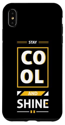 Stay Cool and Shine ���_�� �~�j�}���X�g ���`�x�[�V�����A�b�v �X�}�z�P�[�X iPhone XS Max �p