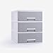 Produktbild LYYJIAJU Desktop-Datei-Speicher-Organisator Desktop Storage Box, Fach-Art Bürobedarf Datei-Aufbewahrungsbehälter, Klein Schrank und Schreibtisch-Regal (Color : Gray, Size : 24 * 34 * 32cm)