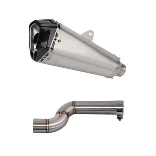 Silencieux d'échappement F900R F900XR en acier inoxydable brossé