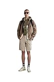 Knopf und Reißverschluss Napapijri Bermuda Mann 4GAMN901, 38, Beige Silvr(n901)