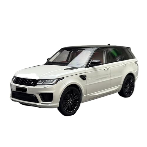 BXJUCBHDO car mode 1:18 For Sport SUV Diecast Alloy Car Model Collection Static Miniature Scale Ornaments Collection mini Scaled(WHITE)