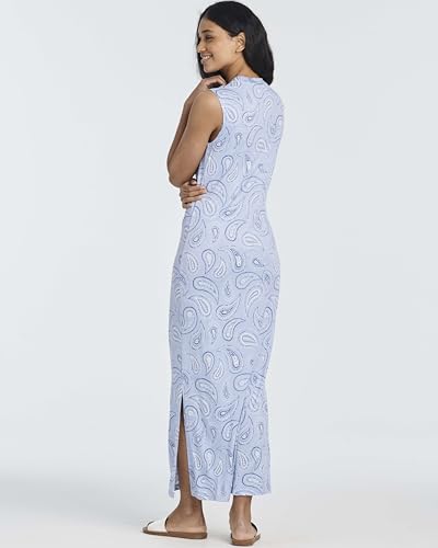 Image of Real Essentials 3 Pack: Women's Maxi Tank Dress | Sleeveless Casual Long Lounge Dress (Plus