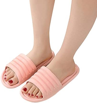 Women/Men's Slip On Slippers Non-Slip LightWeight Flat Slide Sandals Solid Color Comfy Foams Sole Shower Sandals House Soft Flip Flop Shoes for Indoor Home Garden Bathroom | Image 2