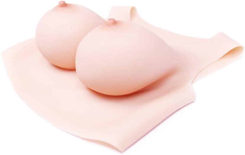 Liifun Silicone Breast Forms Fake Boobs Realistic Breastplate Vest Style for Crossdresser Cosplay C D F G Cup