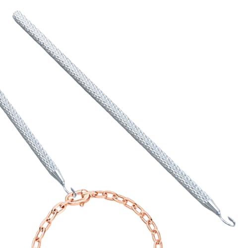 Strumento di per braccialetti – 15,3 cm gancio in metallo a sgancio rapido, per la chiusura dei gioielli, strumento per indossare braccialetti per uso quotidiano, compleanno, matrimonio