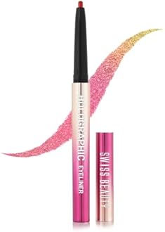 SWISS BEAUTY Holographic Shimmery Pencil Eyeliner | Waterproof, Smudge Proof, Long Lasting Eyeliner With Easy Application | Shade- Meteor, 0.2G, Assorted