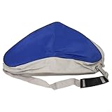 Large Capacity Nylon Skate Gear Bag for Roller Skates, Quad Skates & Ice Skates — Lightweight (220g), Spacious 3-Compartment Design with Adjustable Shoulder Strap and Top Handle,(Blue)