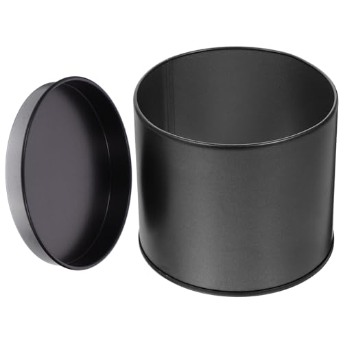 Luxshiny Lata Esmerilada Pequeña Redonda De Hojalata Contenedor Para Té Suelto Terrones De Azúcar Especias Dulces Tapa Organizador Para Sueltas Tarro Decorativo Para Almacenar Cocina