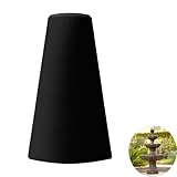 J&C Fountain Cover Outdoor Fountain Covers for Winter Outdoor Fountain Accessories Waterproof Garden Fountain Cover Heavy Duty Chiminea Covers Patio Chimenea Covers Outdoor Statue Cover Small Black