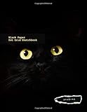 Black Paper Dot Grid Sketchbook: 100 Black Paper Pages With Bullet Dotted Grid Notebook Journal For White Ink Or Gel Pens - Funny Gifts For Doctors , Women & Girls 8.5x11 Letter Size Vol 9