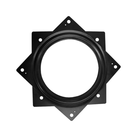 1 Pcs 6 Inch Lazy Susan Hardware,Susan Turntable Bearings,Lazy Susan Turntable,Square Lazy Susan,Lazy Susan Swivel Plate,Swivel Plate for Lazy Susan,Lazy Susa Mechanism,Turntable Hardware (Black) Cover