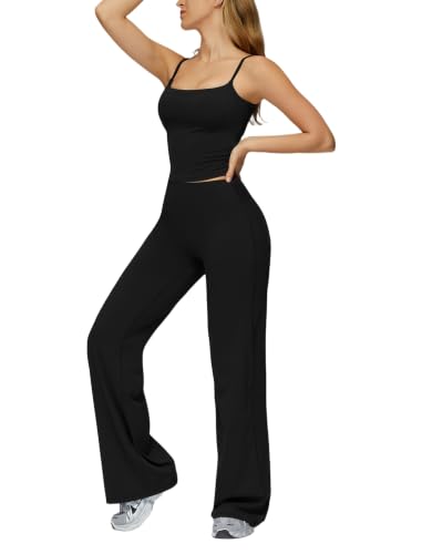 Womens Workout Set 2 Piece Yoga Gym Pilates Athletic Matching Outfit - image 3