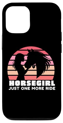 Horsegirl Just One More Ride, Horse Girls Horse Lover Tee �X�}�z�P�[�X iPhone 12/12 Pro �p