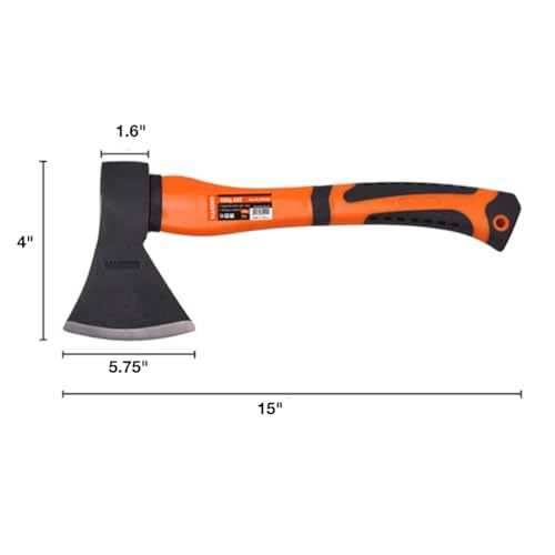 Edward Tools ET-CA15 Wood Axe - Heavy Duty Small Camp Hatchet thumb #1