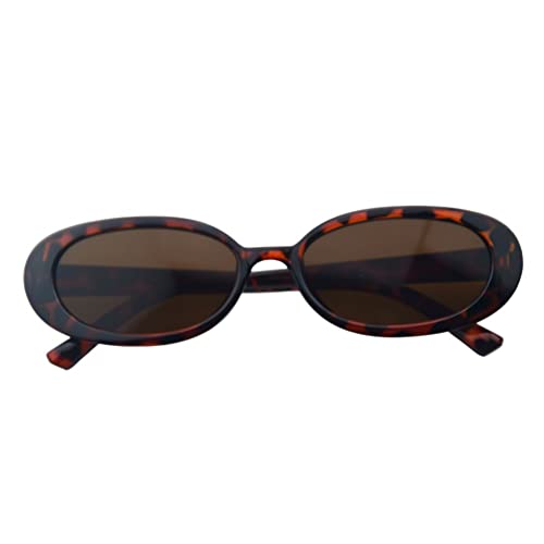 Image of Shiratori Women's Retro Oval Holiday Sunglasses Non-polarized UV400