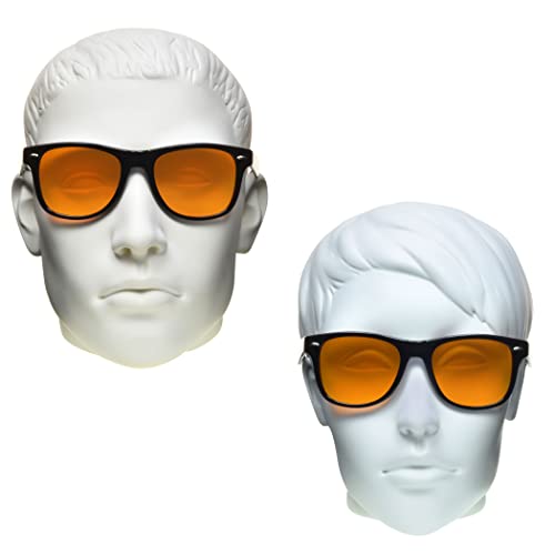 Image of proSPORT Blue Light Blocker Glasses Sleep Better Computer Screen Orange Amber