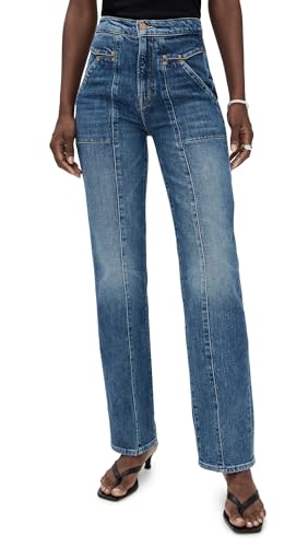 MOTHER Women's The Riveter Rambler Zip Sneak Jeans