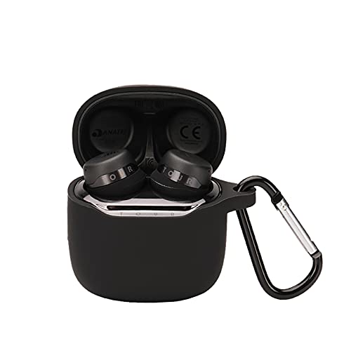 LEFXMOPHY �P�[�X�J�o�[ �����p JBL Tour PRO+ TWS True Wireless Bluetooth �C���z�� �V���R���ی�X�L�� (�u���b�N)