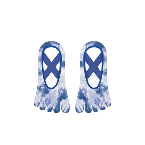 svlftecon Women Yoga Pilates Socks with Grips Non Slip Full Toe Cotton for All Seasons Invisible Series 32