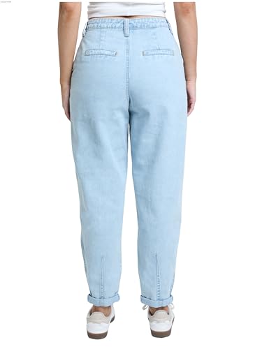 YMI Women's Pleated Mom Jeans3