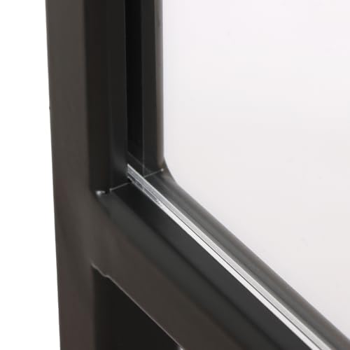 Support Affiche Pied Métal Noir avec Insert Acrylique Transparent A4 - 7
