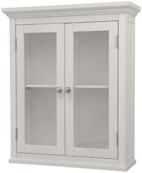 Classique White Wall Cabinet with Two Doors