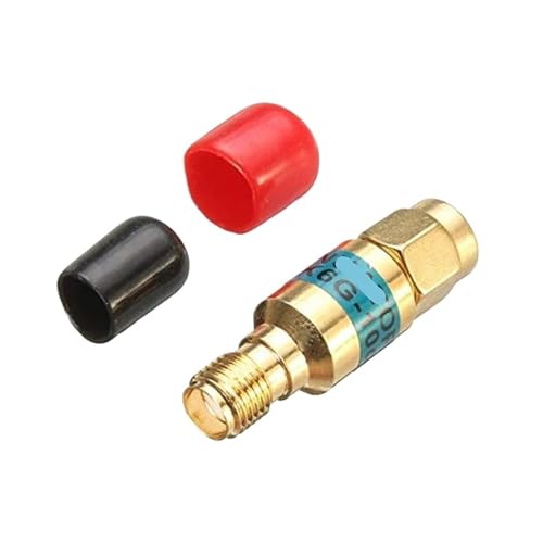 Atenuador SMA 6dB de latón chapado en oro 2W DC-6 GHz 50 Ohm
