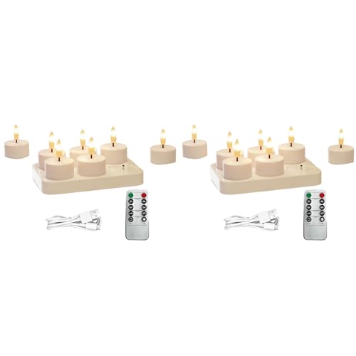Bougies chauffe-plat rechargeables à piles pour illuminer vos repas romantiques de table