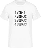 Camiseta One Vodka Two Vodkas Drunk, S