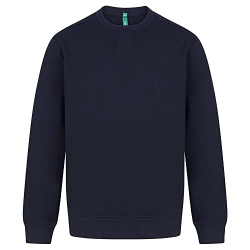 Image of Henbury Unisex Adult Sustainable Sweatshirt (3XL) (Navy)