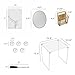 U Brands Locker Organizer and Decorating Kit, Back to School Essentials, Gold, 11-Piece, Includes Marble-Print Accessories, Mirror, Shelf, and More (4146U01-06)