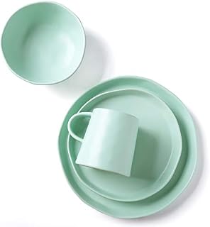 Le Tauci 4 Piece Matte Glaze Dinnerware Set, Place Setting Service One Person